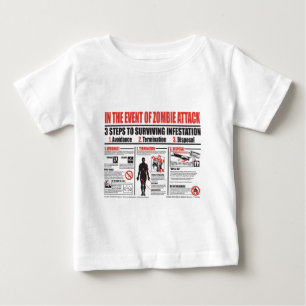 Pour Bébé En cas de l'attaque de zombi : T-SHIRT