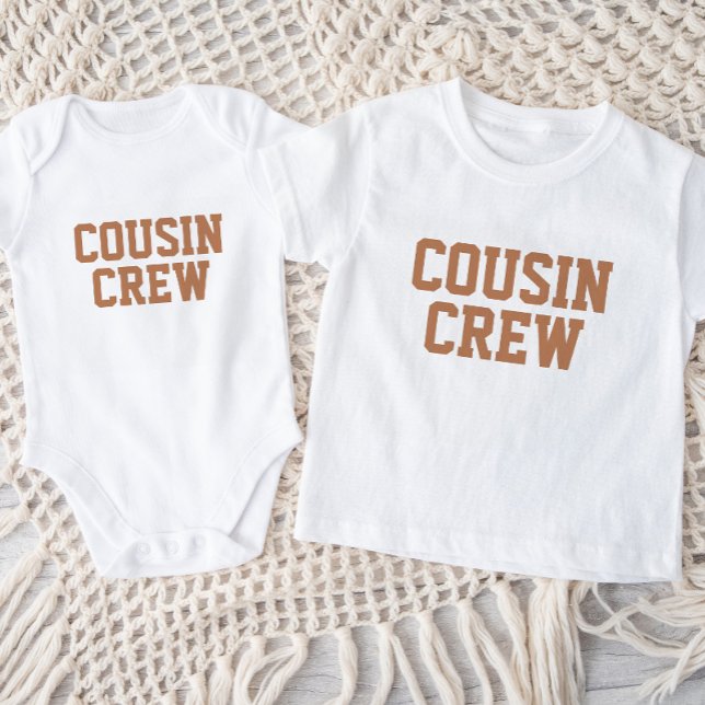 Pour Bébé Équipage Cousin | T-shirt enfant rouille (Créateur téléchargé)
