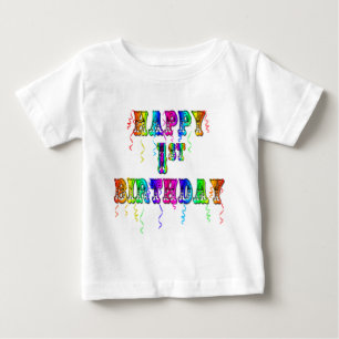 Pour Bébé Ęr T-shirt heureux d'anniversaire et
