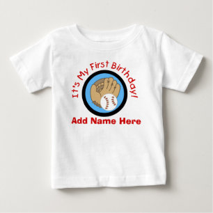Pour Bébé Ęr T-shirt personnalisé d'anniversaire de