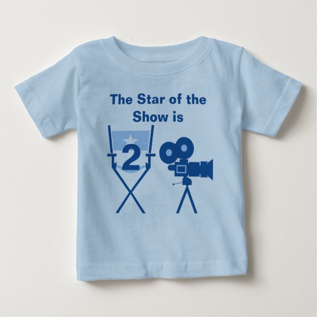 Pour Bébé Étoile de T-shirt personnalisable d'anniversaire (Devant)