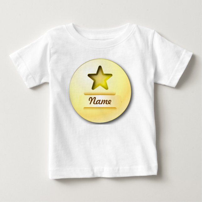 Pour Bébé Étoile d'or d'icône de T-shirt (Devant)