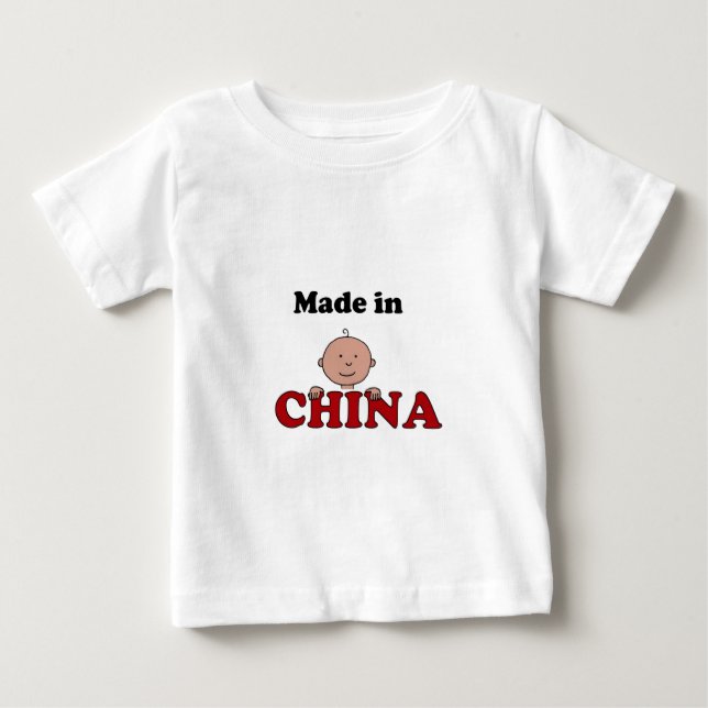 Pour Bébé fait dans le T-shirt de nourrisson de la Chine (Devant)
