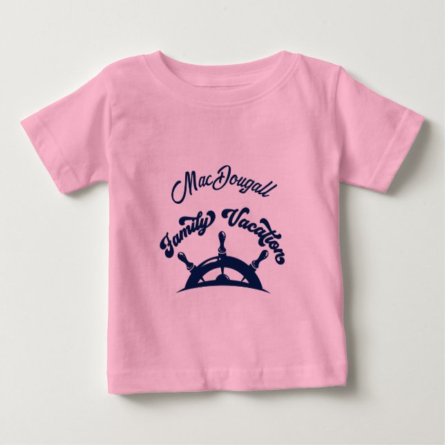 Pour Bébé Family Vacation Matching Cruise T-Shirt (Devant)