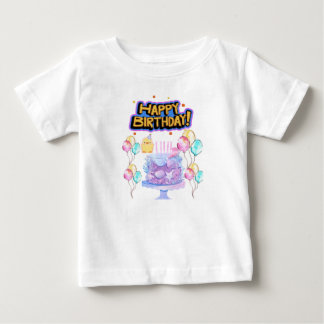 Pour Bébé Fête d'anniversaire Sparkle Baby Girl T-shirt