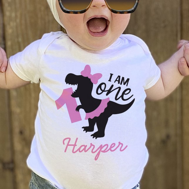 Pour Bébé Fille 1er Anniversaire Dinosaure avec T-Shirt Tutu (Créateur téléchargé)