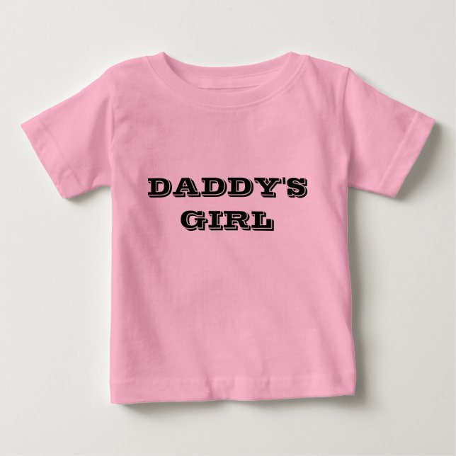 Pour Bébé Fille de papa, T-shirt bébé, rose (Devant)