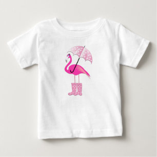 Pour Bébé Flamant rose rose - Baby Fine Jersey T-shirt 