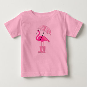 Pour Bébé Flamant rose rose - Baby Fine Jersey T-shirt 