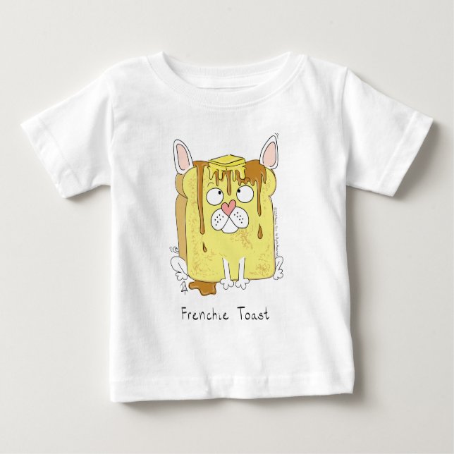 Pour Bébé Frenchie Toast French Bulldog Kid's Baby T-shirt (Devant)