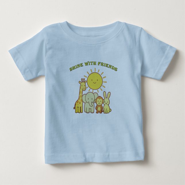 Pour Bébé Friendly sun T-shirt (Devant)
