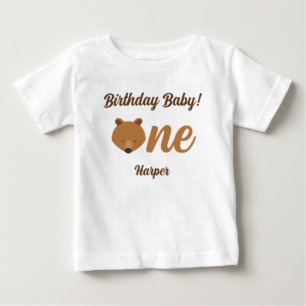 Pour Bébé Fun Bear Premier Anniversaire Baby T-shirt