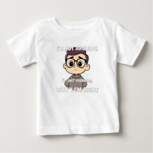 Pour Bébé Funny Gen Z Social Media Citation Baby T-shirt