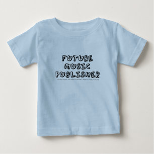 Pour Bébé Futur T-shirt de nourrisson d'éditeur de musique