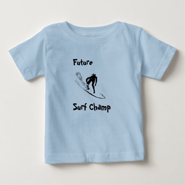 Pour Bébé Futur T-shirt de surfer (Devant)