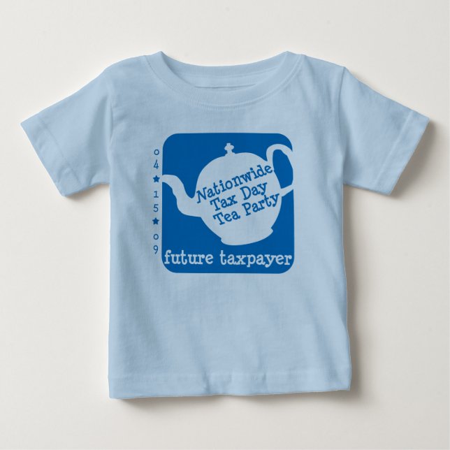 Pour Bébé Futur T-shirt d'enfant en bas âge de contribuable (Devant)
