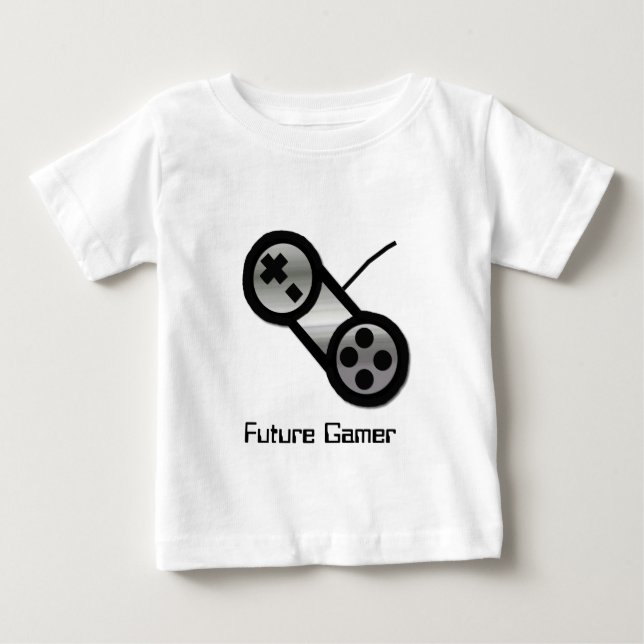 Pour Bébé Futur T-shirt visuel de Gamer (Devant)
