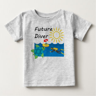 Pour Bébé Future Diver Design - Baby Fine Jersey T-Shirt