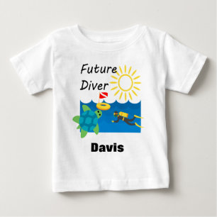 Pour Bébé Future Diver Design - Baby Fine Jersey T-Shirt
