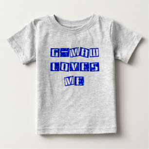 Pour Bébé G-MAW m'aime T-shirt infantile