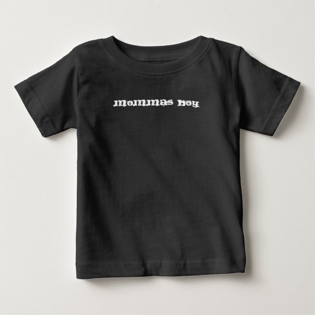 Pour Bébé Garçon à sa maman t-shirt noir (Devant)