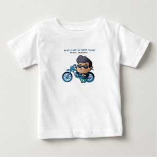 Pour Bébé Garçon avec lunettes de soleil et T-Shirt moto