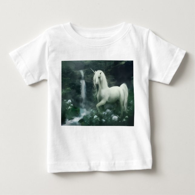 Pour Bébé girl's unicorn t-shirt (Devant)