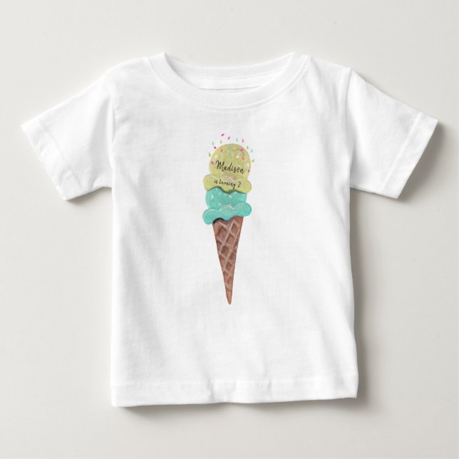 Pour Bébé Glace | Baby Girl & Boy | T-shirt (Devant)