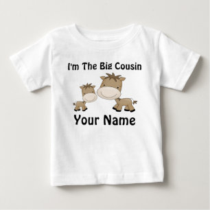 Pour Bébé Grand Cheval Cousin T-shirt personnalisé