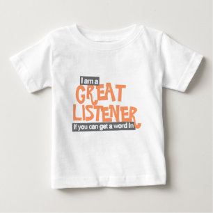Pour Bébé Grand écouteur tout-petits t-shirt orange