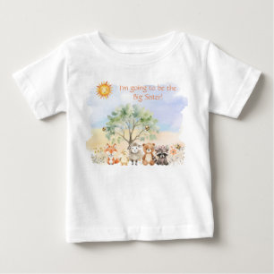 Pour Bébé Grande Sœur, Grand Frère - T-Shirt Faune et Flore 