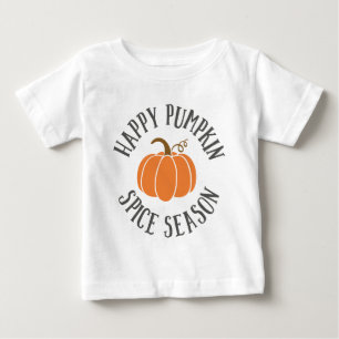 Pour Bébé Happy Citrouille Spice Saison T-Shirt