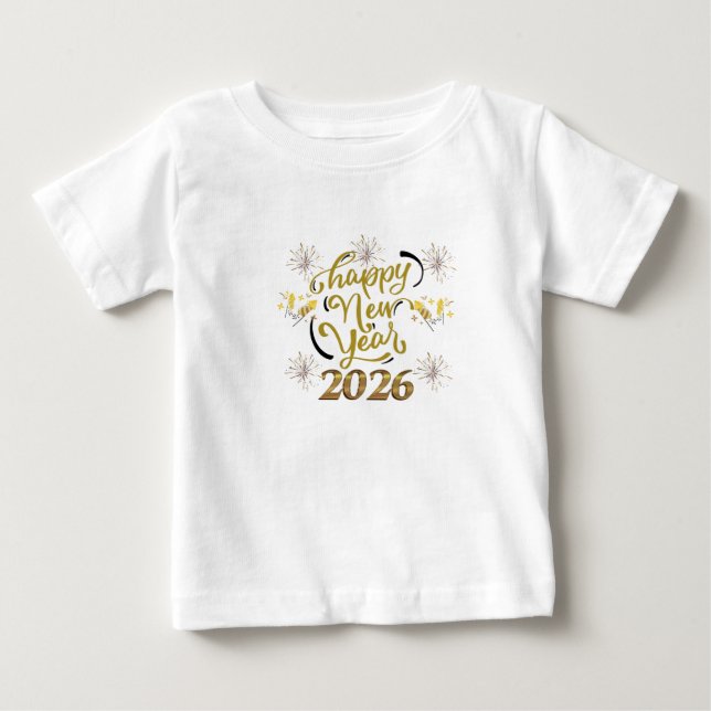 Pour Bébé Happy New Year 2026 toddler T-Shirt (Devant)