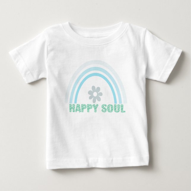 Pour Bébé Happy soul baby fine T-shirt (Devant)