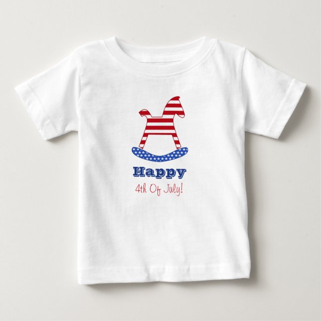 Pour Bébé Heureux badine 4 juillet le T-shirt (Devant)
