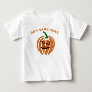 Pour Bébé Jack O'Lantern, T-shirt Citrouille Face Baby