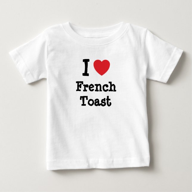 Pour Bébé J'adore le coeur de French Toast T-Shirt (Devant)