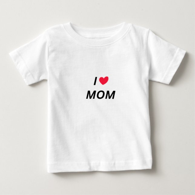 Pour Bébé J'adore le t-shirt maman  (Devant)