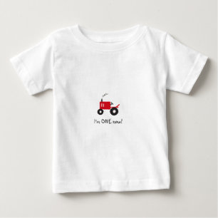 Pour Bébé "J'ai UN ans maintenant !" T-shirt de tracteur de