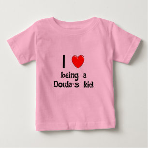 Pour Bébé J'aime être le T-shirt de l'enfant d'un Doula
