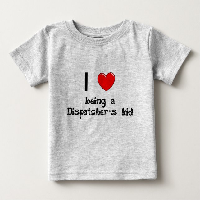 Pour Bébé J'aime être le T-shirt de l'enfant d'un expéditeur (Devant)