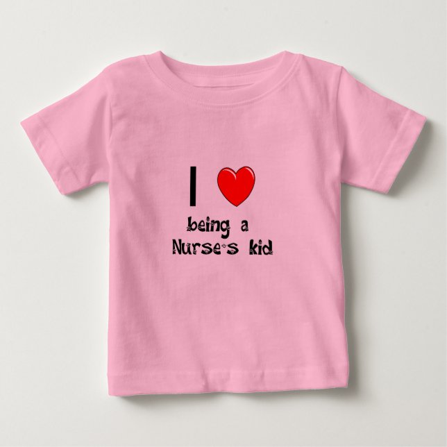 Pour Bébé J'aime être le T-shirt de l'enfant d'une (Devant)
