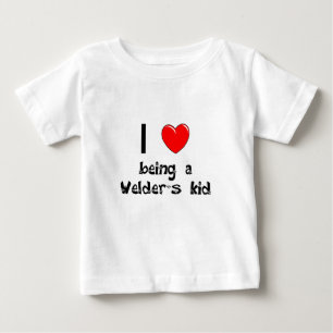 Pour Bébé J'aime être le T-shirt de l'enfant d'une soudeuse