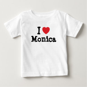 Pour Bébé J'aime le coeur de Monica T-Shirt