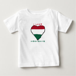 Pour Bébé J'aime le T-shirt de nourrisson de Nagyanya