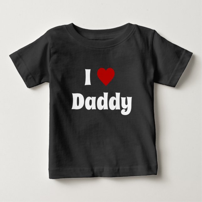 Pour Bébé J'aime le t-shirt du papa (Devant)