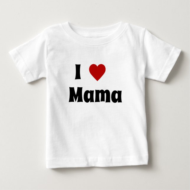 Pour Bébé J'aime le t-shirt maman (Devant)