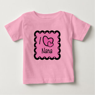 Pour Bébé J'aime le T-shirt mignon de Nana