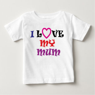 Pour Bébé J'aime mon T-shirt de maman