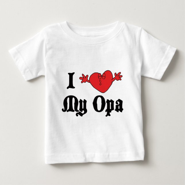 Pour Bébé J'aime mon T-shirt d'Opa (Devant)